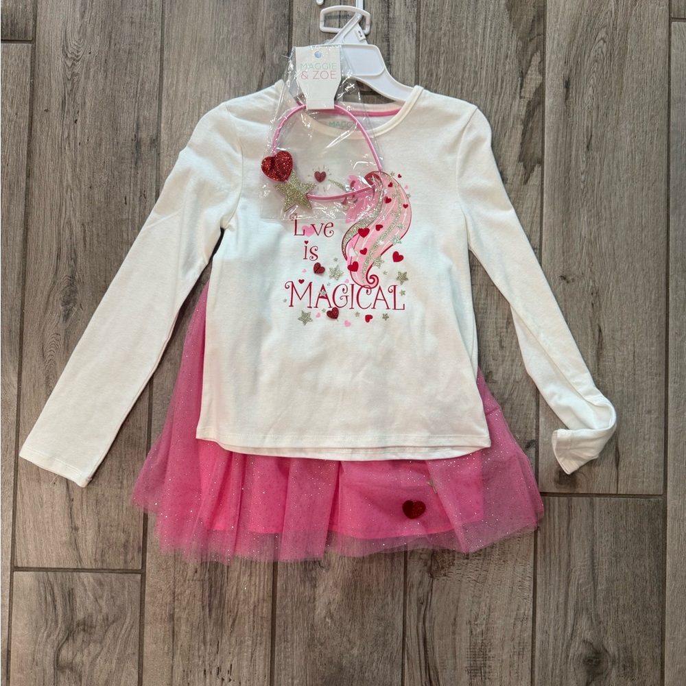 Unicorn pink heart outfit